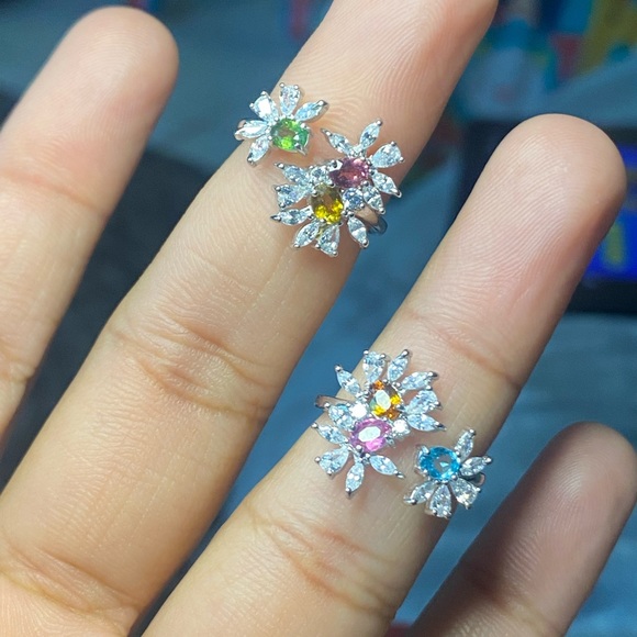 S925 designer Natural Tourmaline ring - Picture 10 of 16